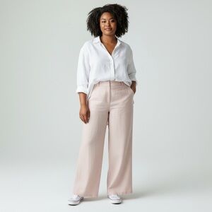 Peter Nygard - Wide Leg Pant in Blush Pink - Size 16